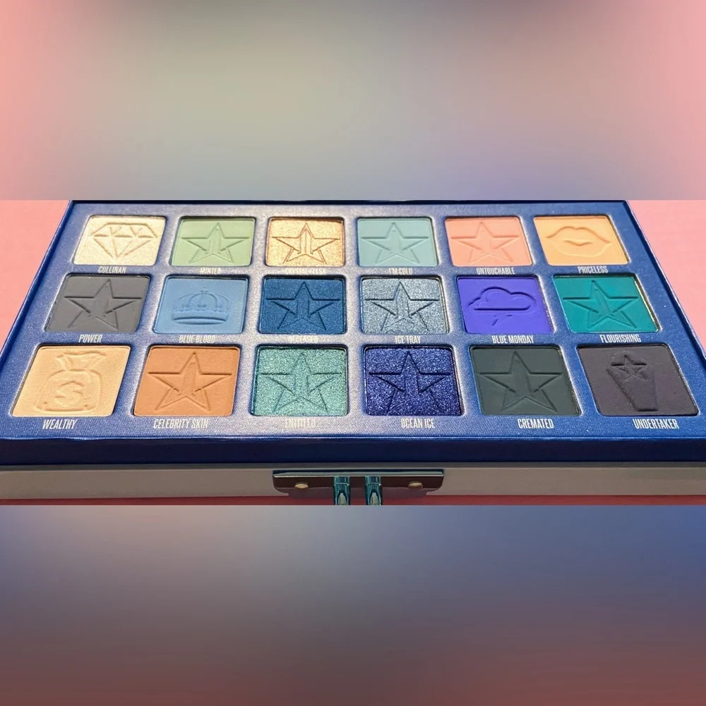 JEFFREE STAR Cosmetics BLUE BLOOD Eyeshadow Palette Makeup NEW IN BOX CASE